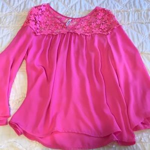 Pink boutique top!